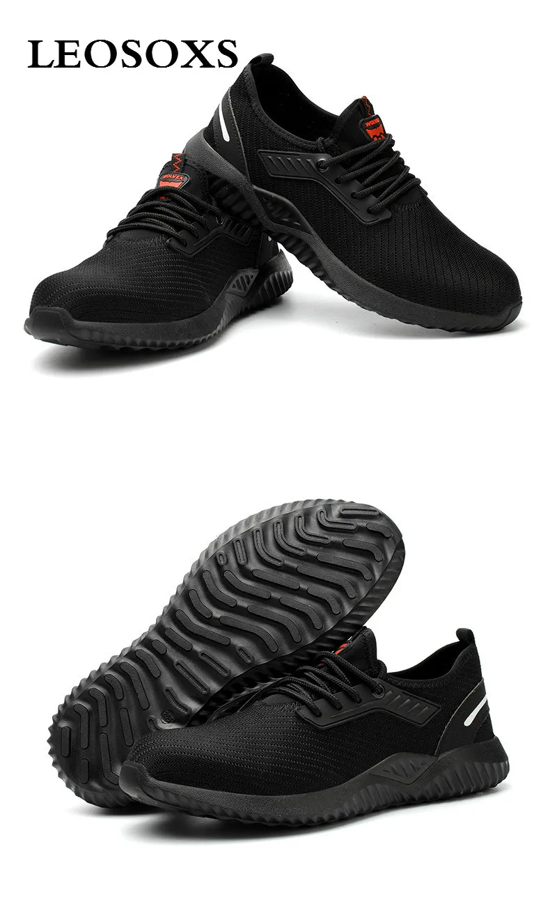 Защитные рабочие ботинки LEOSOXS обувь для мужчин стальной носок защита от ударов