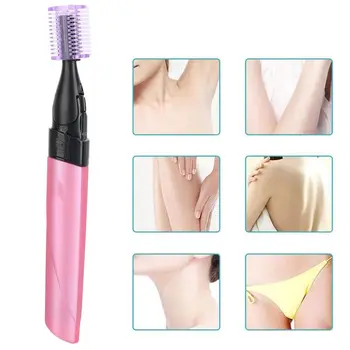 

Women Electric Eyebrow Hair Remover Body Face Hair Removal Tool for Beginners Pink Eyebrow Trimmer