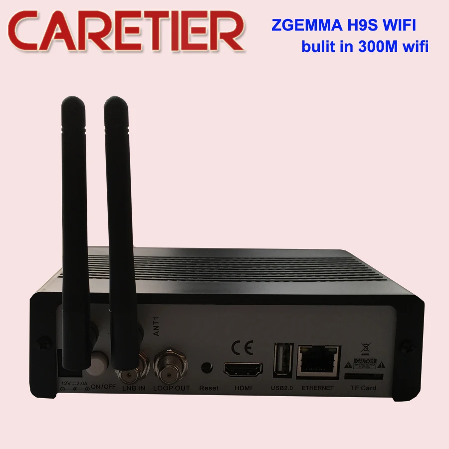 Супер ZGEMMA H9S 4K UHD tv Box H.265/HEVC поддержка QT Stalker IP tv один DVB-S2X спутниковый тюнер