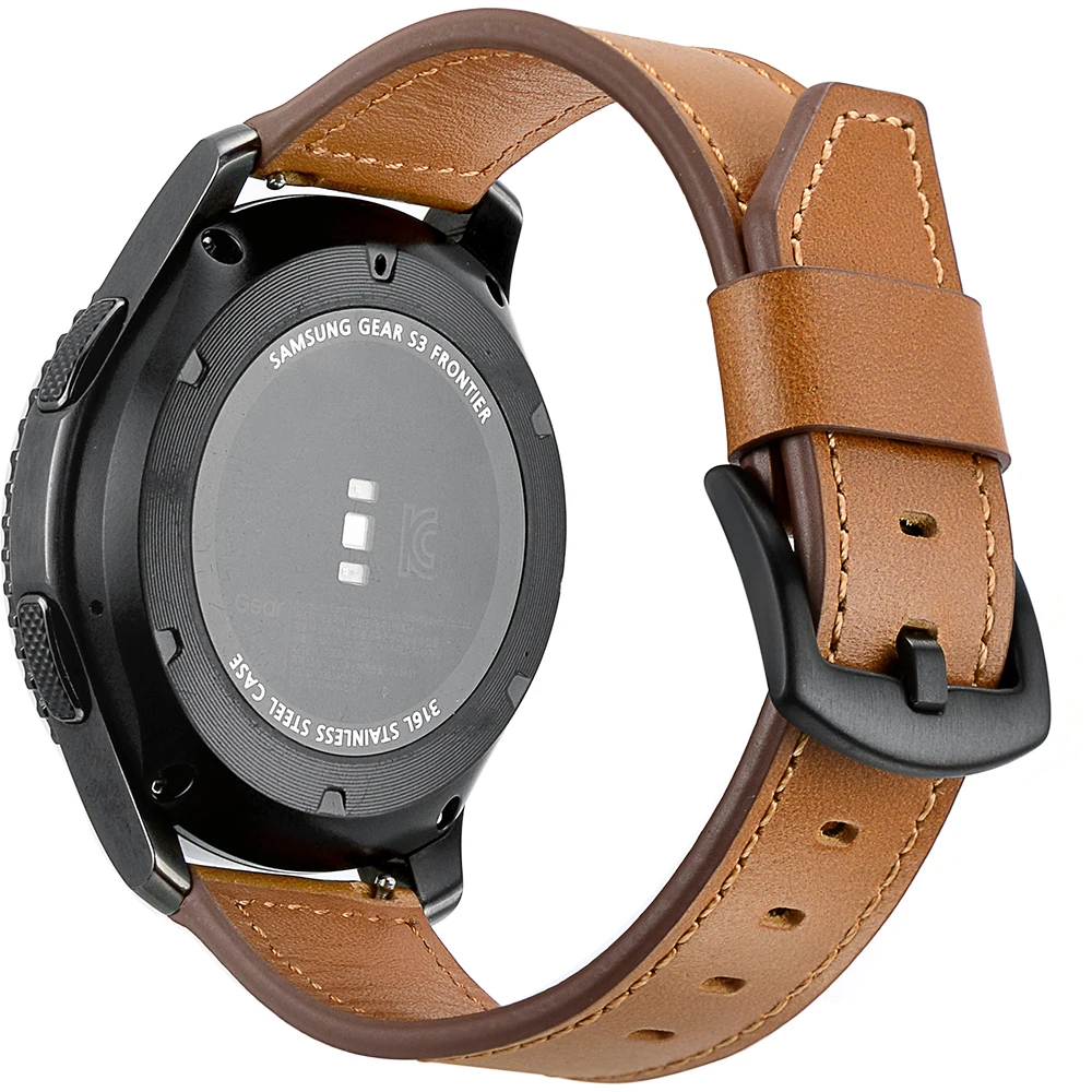 Ремешок из натуральной кожи для samsung gear S3 сменный Браслет для часов gear S3 Classic frontier