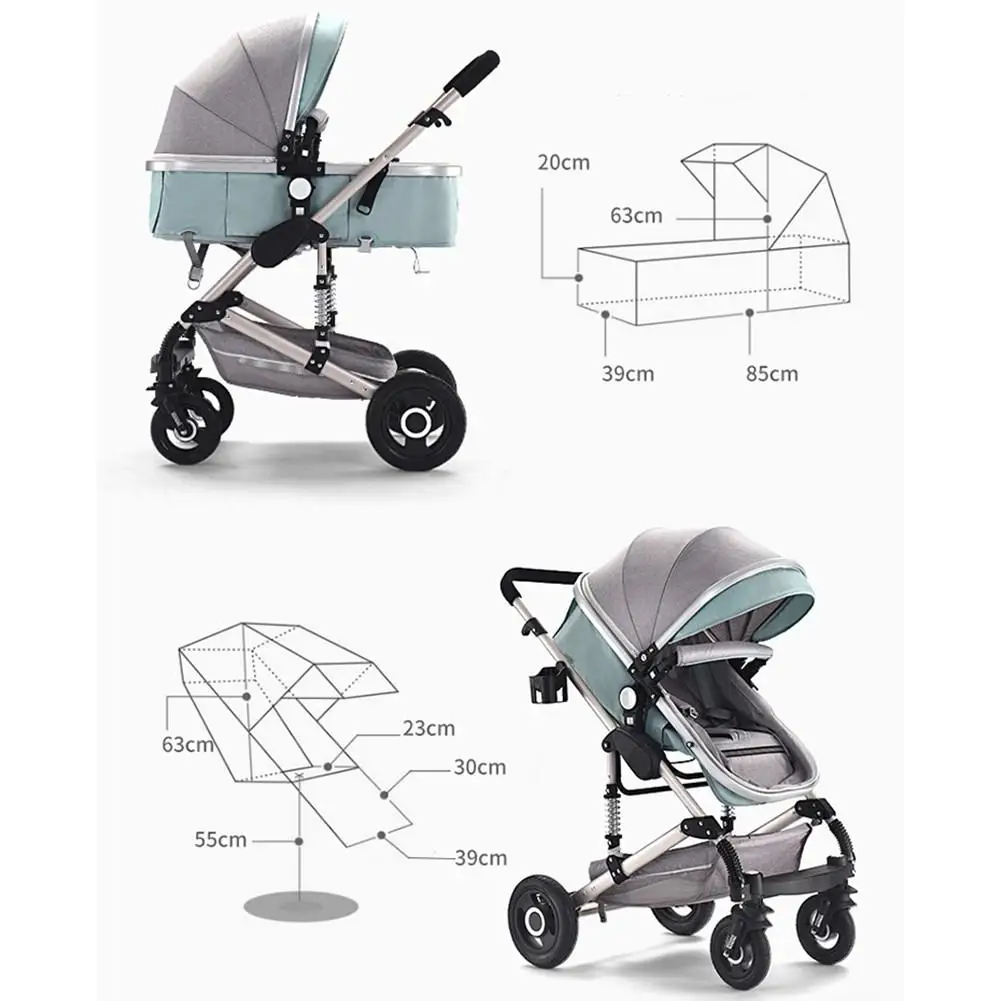 3 в 1 детская коляска многофункциональная 4 круглая Противоударная Складная новорожденная тележка красивый пейзаж для детей коляска для новорожденных