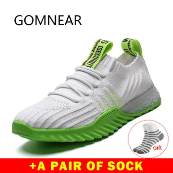 

GOMNEAR Athletic Breathable Running Shoes Sports Outdoor Light Mesh Running Shoes Women Sneakers Walking Jogging Shoes Couple