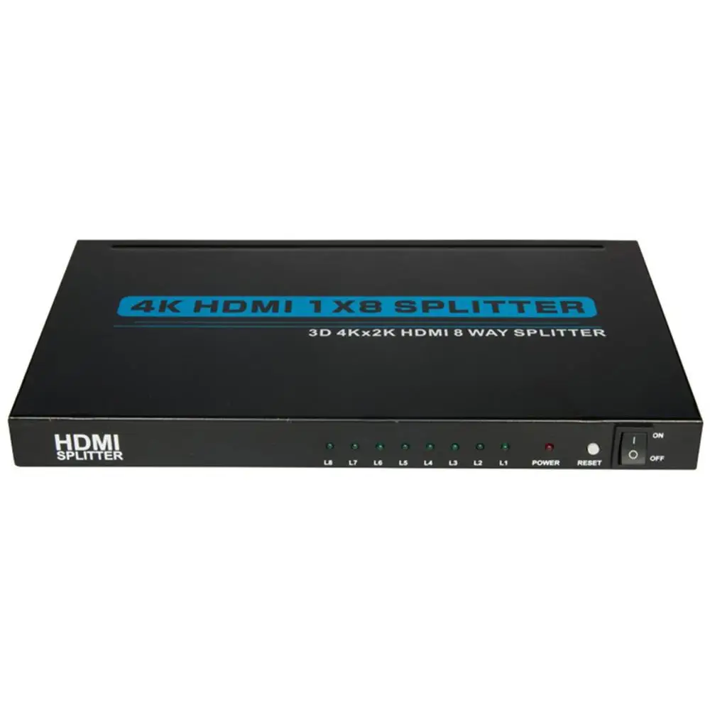 

Hdmi Splitter 4K 1X8 1 In 8 Out Power Signal Amplifier 1080P 3D 1X8 Audio Spliter Hdmi Converter 1X8 Hdmi Adapter