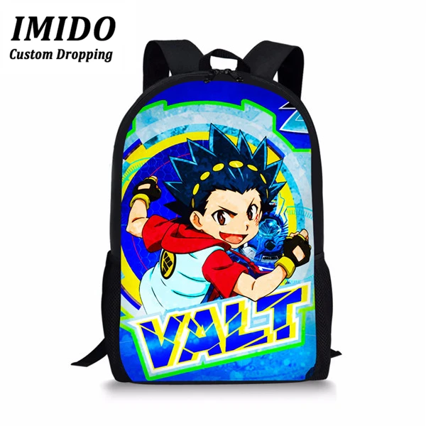 IMIDO школьный рюкзак для мальчика для путешествий Beyblade Burst, игровой рюкзак с рисунком, Школьный набор, Детские крутые школьные сумки, рюкзак с
