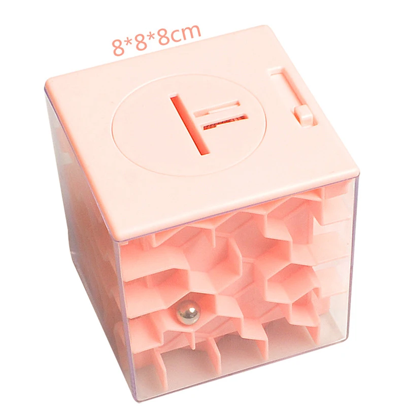 Большой 8x8x8 см Новый 3D лабиринт для денег кубик головоломка коллекции