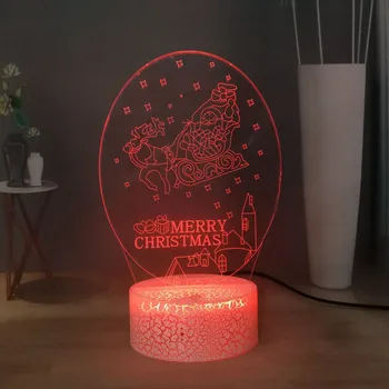 

Santa's Gift for you Christmas USB Touch Atmosphere Light Desk Lamp LED Night Light Cartoon Child Bedroom Night Lamp Decor Light