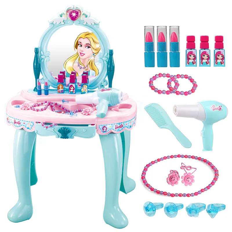 

Xiong cheng 208 GIRL'S Play House Dresser Children Dresser Princess Makeup Kit Set Emulate Toy