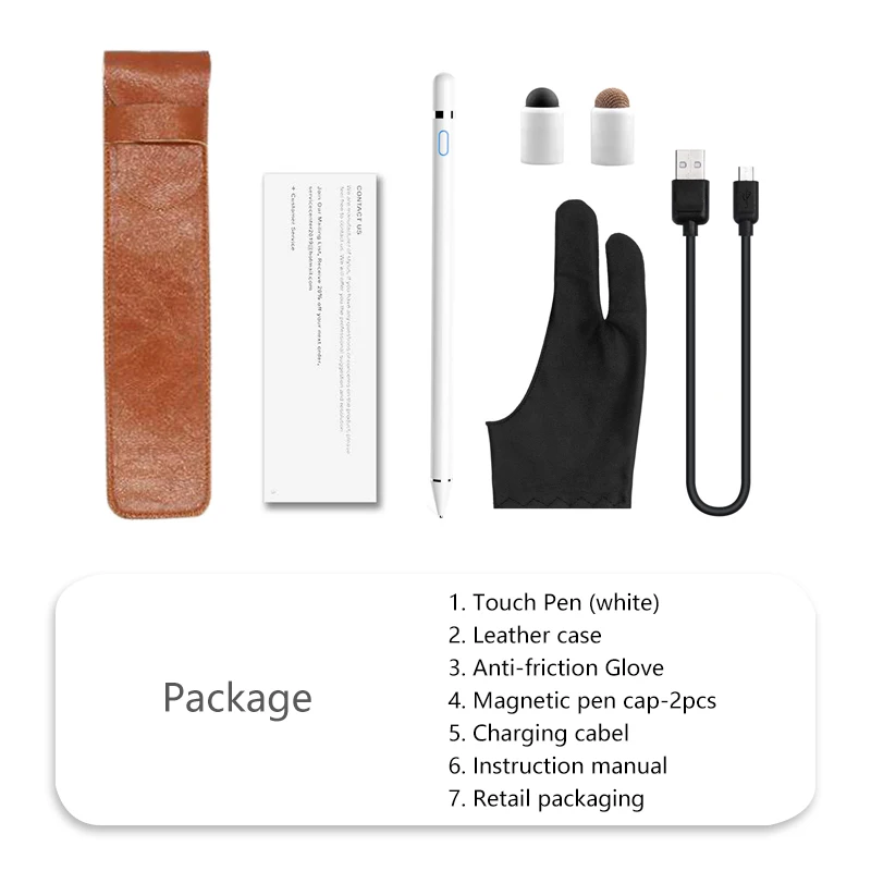 Package-4 Для apple Pencil 2 Suntaiho стилус емкостный сенсорный карандаш для apple ipad Pencil для iPhone XS MAX с розничной упаковкой - Цвета: Package-4