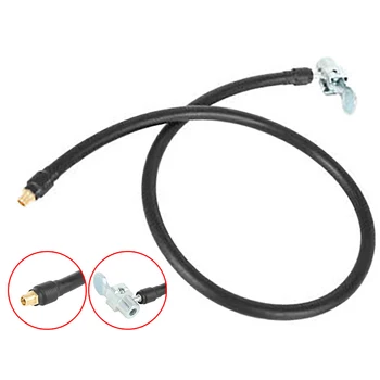 

100cm Pump Hose 31.5Inch W/ Air Locking Chuck For Car Motorcycle Bike Black