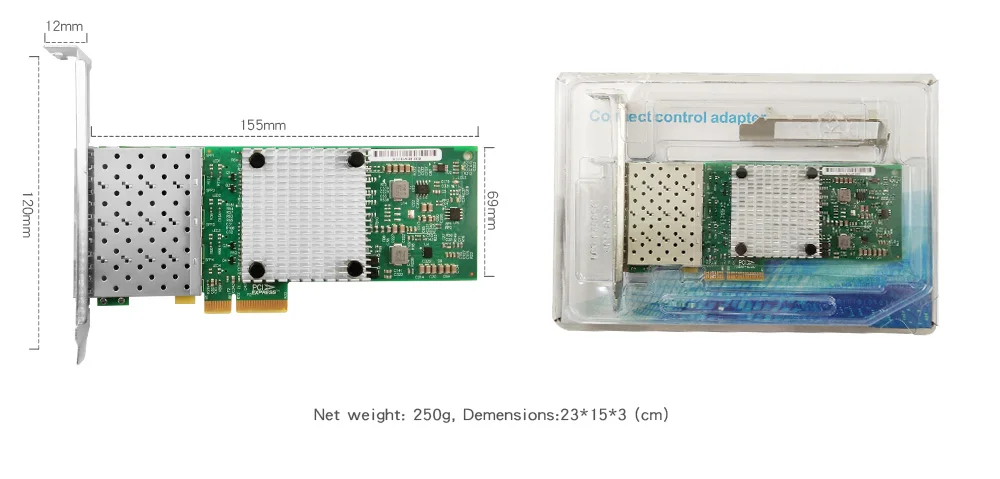 I350-F4 PCI Express X4 Quad port 1000 Мбит/с Gigabit Ethernet Lan Fiber Серверная сетевая карта(850nm