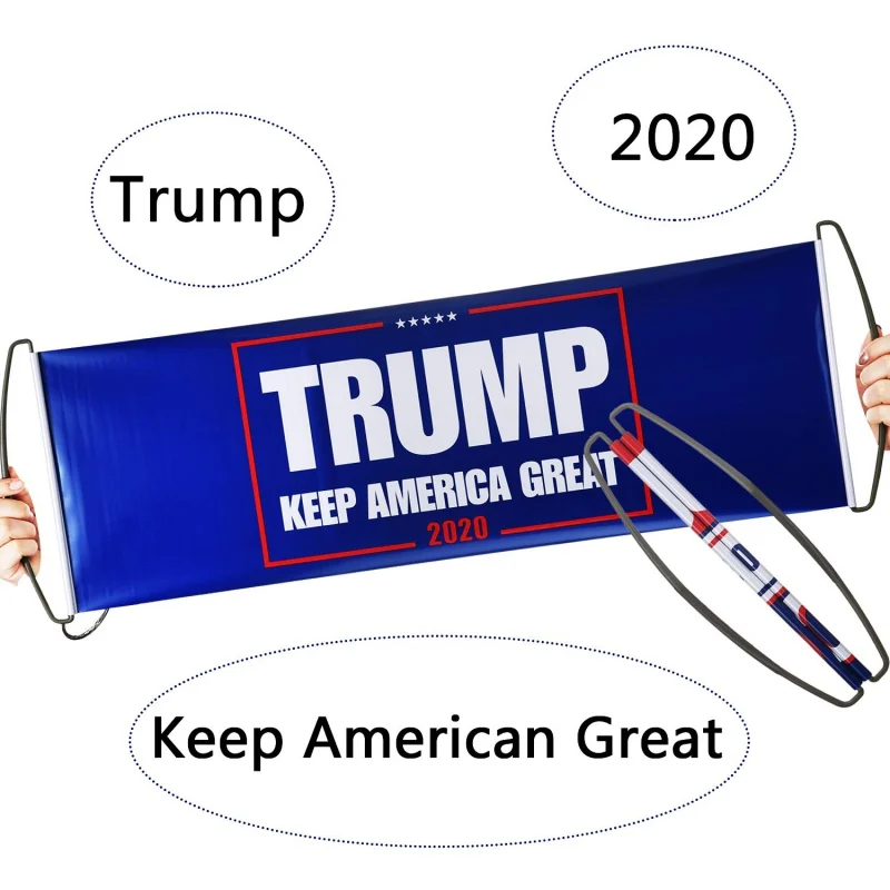 

2020 President Election Hand Held Trump Flag Trump Bumper Stickers Flag For Supporting Trump