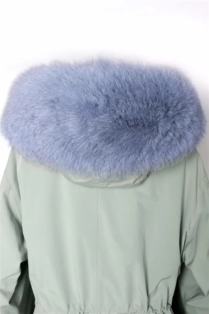 Chaquetas Mujer Женская парка из натурального Лисьего меха, зимняя меховая подкладка из натурального Лисьего меха, пальто для женщин