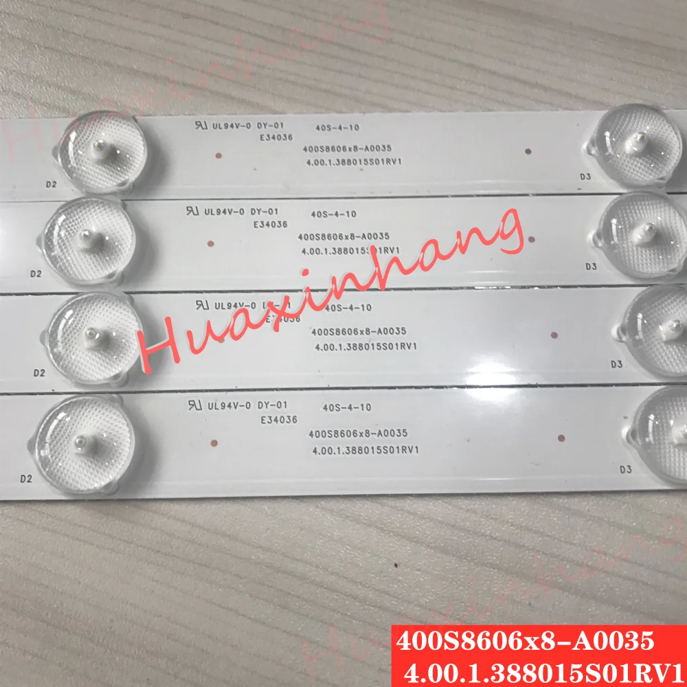 120PCS/lot 100%NEW good quality LCD TV backlight bar FOR 400S8606X8-A0035 E34036 40S-4-10 1.00.1.388015S01R V1 94V-O DY-01