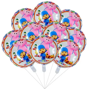 

10pcs/lot Pocoyo Foil Balloon For Birthday Party Wedding Decoration Cartoon Pocoyo Balloons Inflables Toys Boy gift Festa Baloes