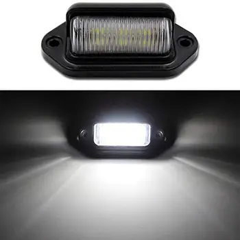 

1Pcs DC 12V Car Rear Trunk Switch Assembly License Plate Lamp Warm White Light Reverse Rear License Plate Lamp