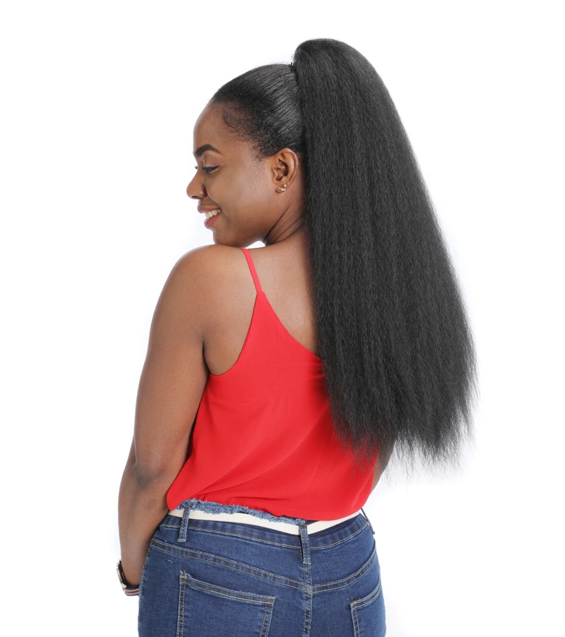 extensão do cabelo resistente ao calor sintético