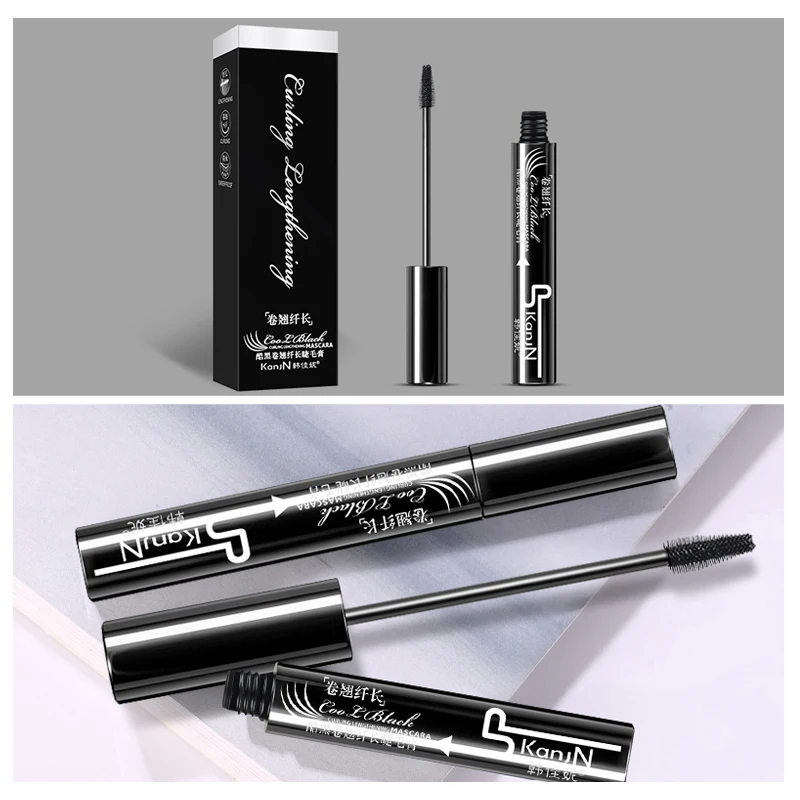 Новые брендовые длинные загнутые тушь для ресниц Smudge-proof Eye Lash удлинение макияж водостойкая ресница черные утолщающие удлинение