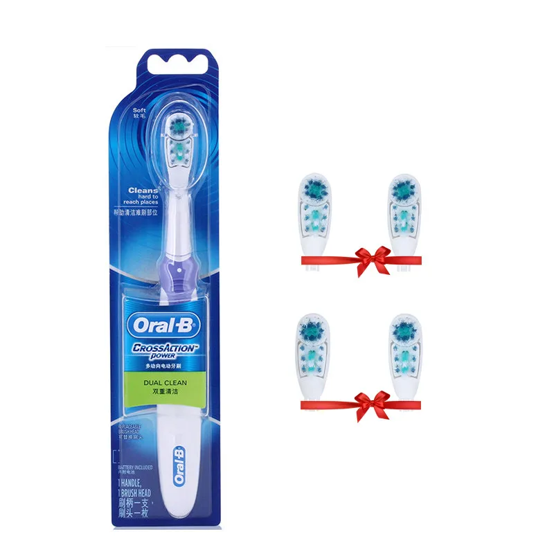 Oral B Electric Toothbrush Teeth Whitening Cross Action Tooth Brush Non-Rechargeable Battery Powered or Teeth Brush Head Oral B Electric Toothbrush Teeth Whitening Cross Action Tooth Brush Non-Rechargeable Battery Powered or Teeth Brush Head