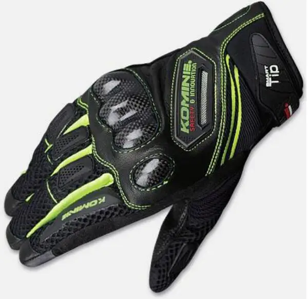 KOMINE GK167 Мотоциклетные Перчатки дышащая сухая кожа углеродное волокно 3D рыцарские перчатки для верховой езды pp