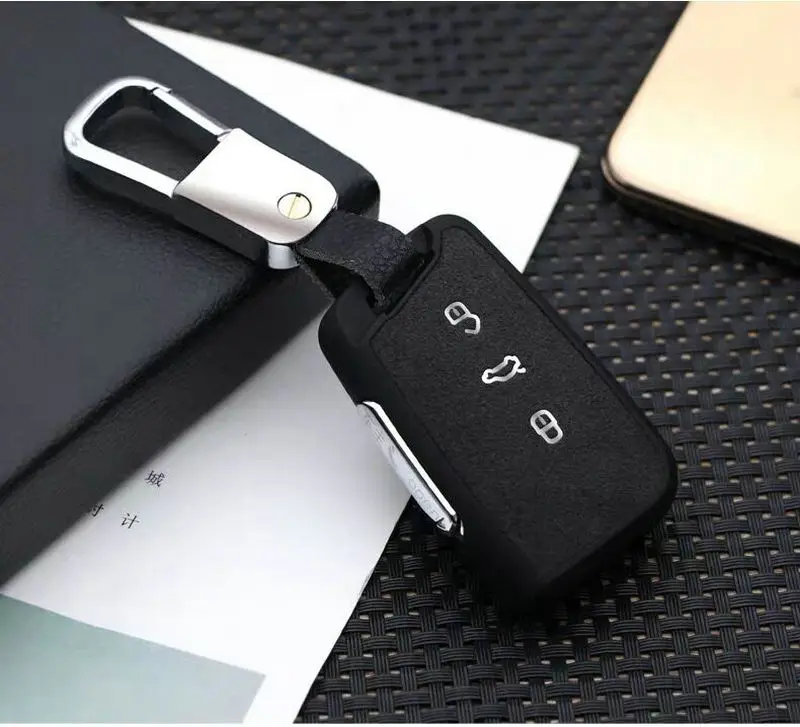 Chave do Carro Remota para Volkswagen Camurça Case Capa vw Passat b8 Skoda Superb a7 Acessórios Estilo 2020 Tpu 8 Estojo de chaves p/ carro