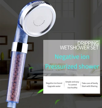 

Function Adjustable Jetting Shower Head Bathroom High Pressure Water Handheld Saving Filter SPA Shower Heads with Water Pipe