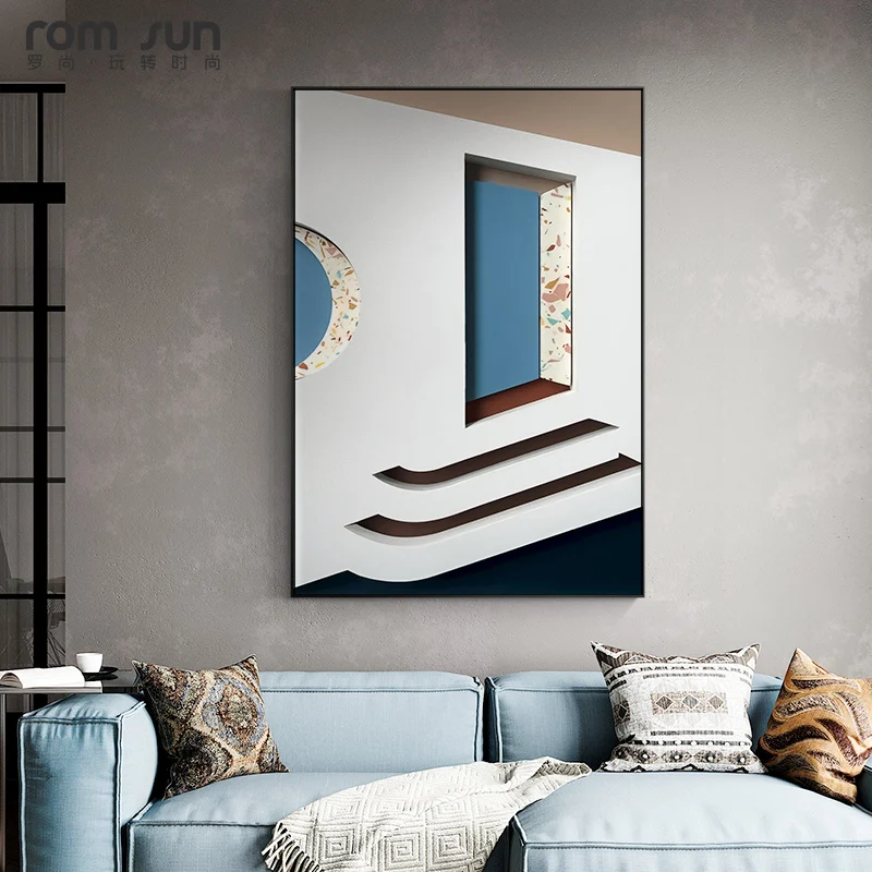 

Modern Architectural Canvas Painting posters and print aesthetics home decor landscape Art Wall Pictures for Living Room Bedroom