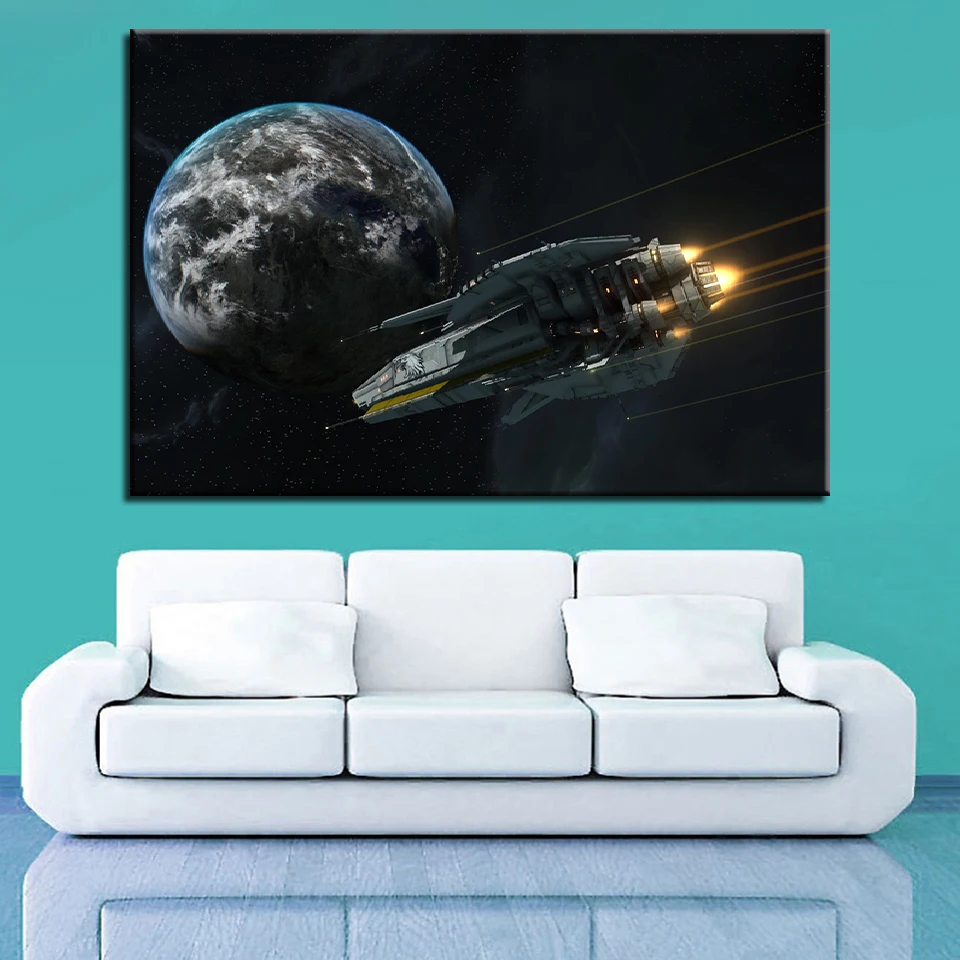 

Canvas HD Prints Home Decorative Game Painting 1 Pieces Planet Wall Art Movie Modular Pictures For Living Room Artwork Poster