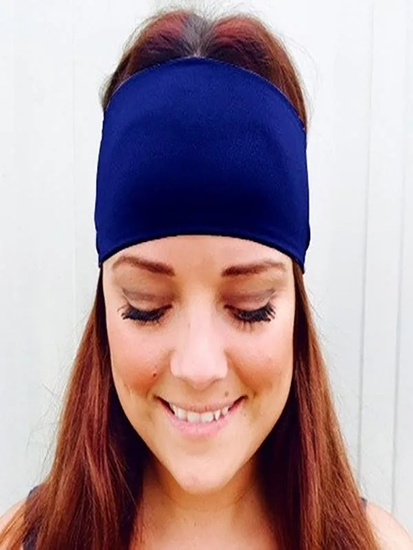 Аксессуары для йоги тренировочный зажим Милая повязка на голову Женский спортивный Напульсник для йоги Тренажерный Зал Стрейч резинки для волос сплошной широкий# T43