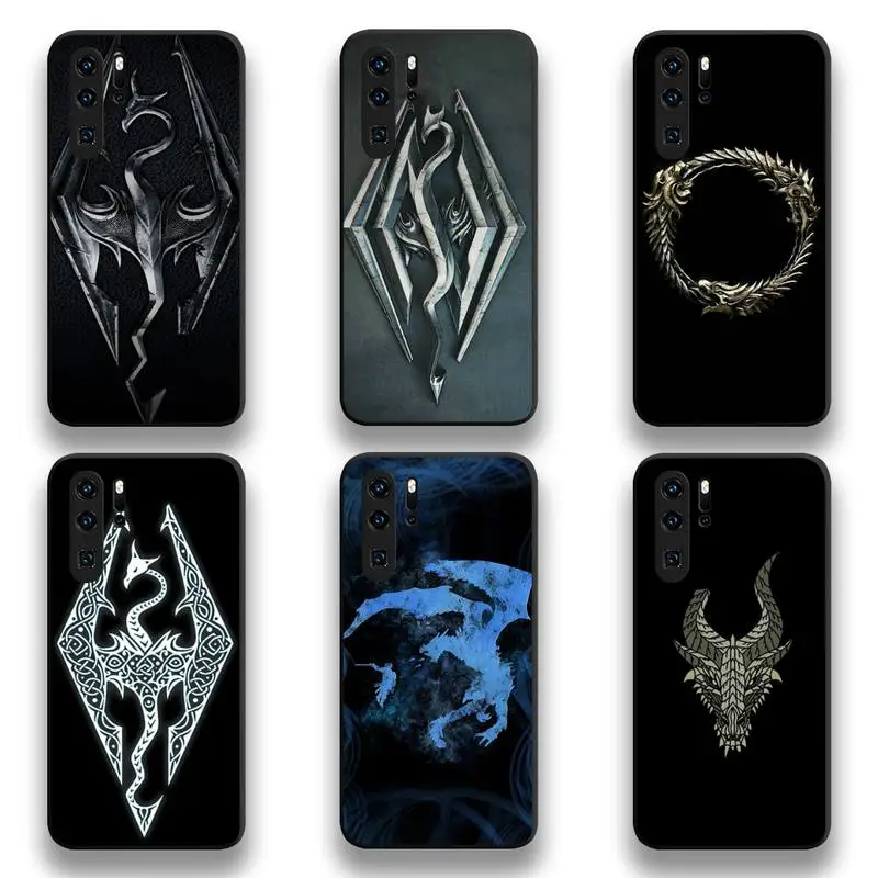 Чехол Skyrim для телефона Huawei P20 P30 P40 lite E Pro Mate 40 30 20 P Smart 2020 | Мобильные телефоны и