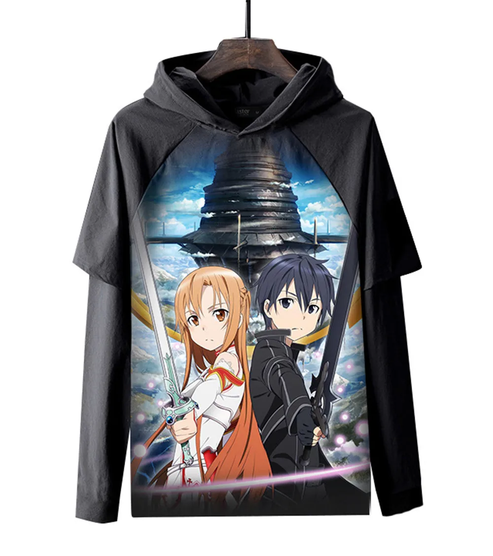 Мода Sword Art Online SAO 3D толстовки для мужчин и женщин Harajuku Хип Хоп Толстовка пуловеры аниме вентиляторы пальто Sudadera