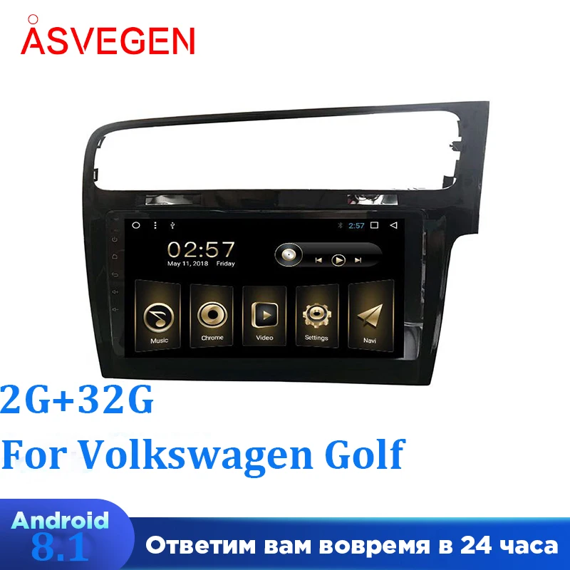 Автомобильный мультимедийный плеер для Volkswagen Golf Ram 2G Rom 32G Android 8,1 Авторадио GPS навигация автомобильный стерео видео плеер Автомобильный мультимедийный плеер для Volkswagen Golf Ram 2G Rom 32G Android 8,1 Авторадио GPS навигация автомобильный стерео видео плеер