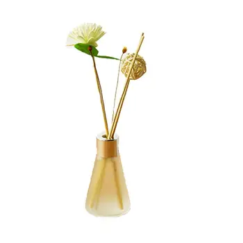 

Natural Material Reed Diffuser Rattan Glass Vases Essential Oil for Aroma Diffused Home Decoration (Osmanthus)