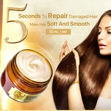 Волшебная маска для лечения 5 секунд глубокий ремонт повреждения восстановление мягких волос 60 мл для всех типов волос кератиновые волосы и уход за кожей головы