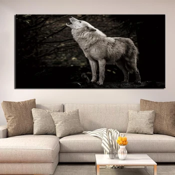 

Posters And Prints Canvas Painting Modern Wall Art 1 Piece Animal wolf Picture Canvas Print For Living Room Home Decoration