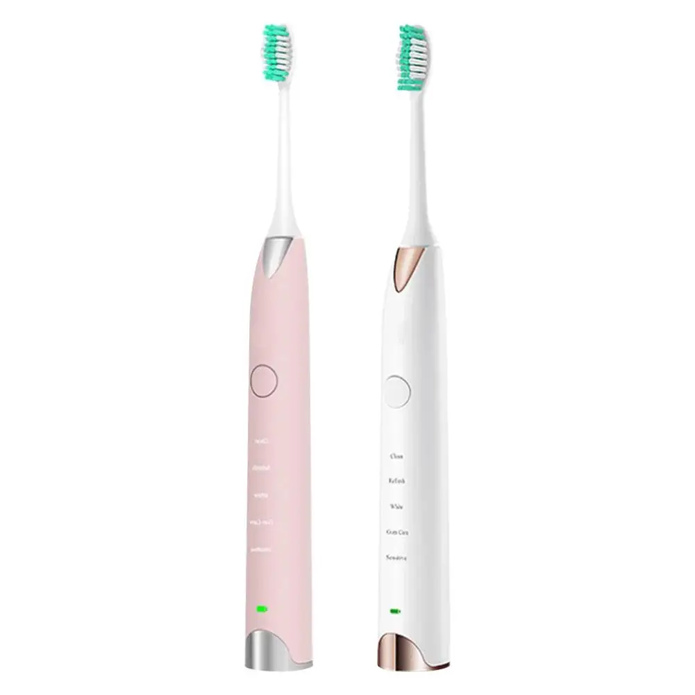 

Electric Toothbrush Sonic Wave Rechargeable Top Quality Smart Chip Toothbrush Head Replaceable Whitening Healthy Best Gift