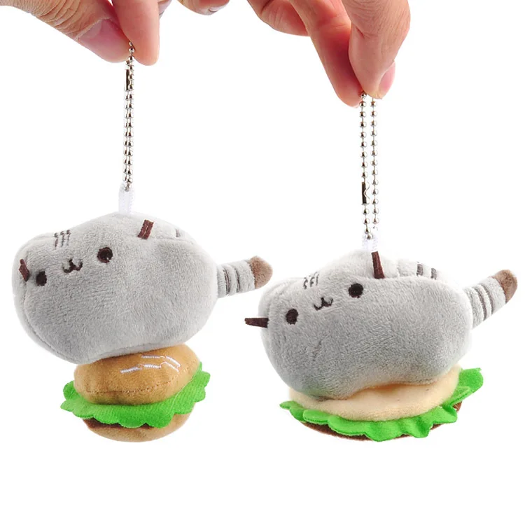 hamburger cat plush