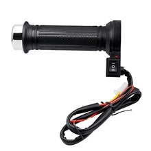 1 пара Мотоцикл Регулируемый Черный Руль электрическая ручка с подогревом