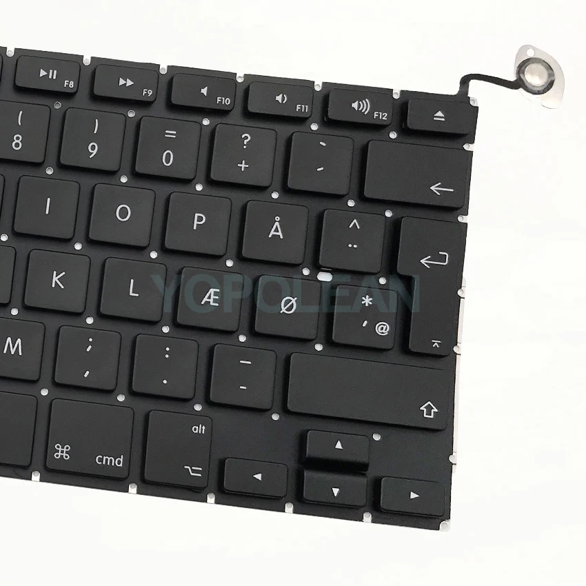 5 шт. новая Датская клавиатура для MacBook Pro, моноблок 1" A1278 2009-2012 лет