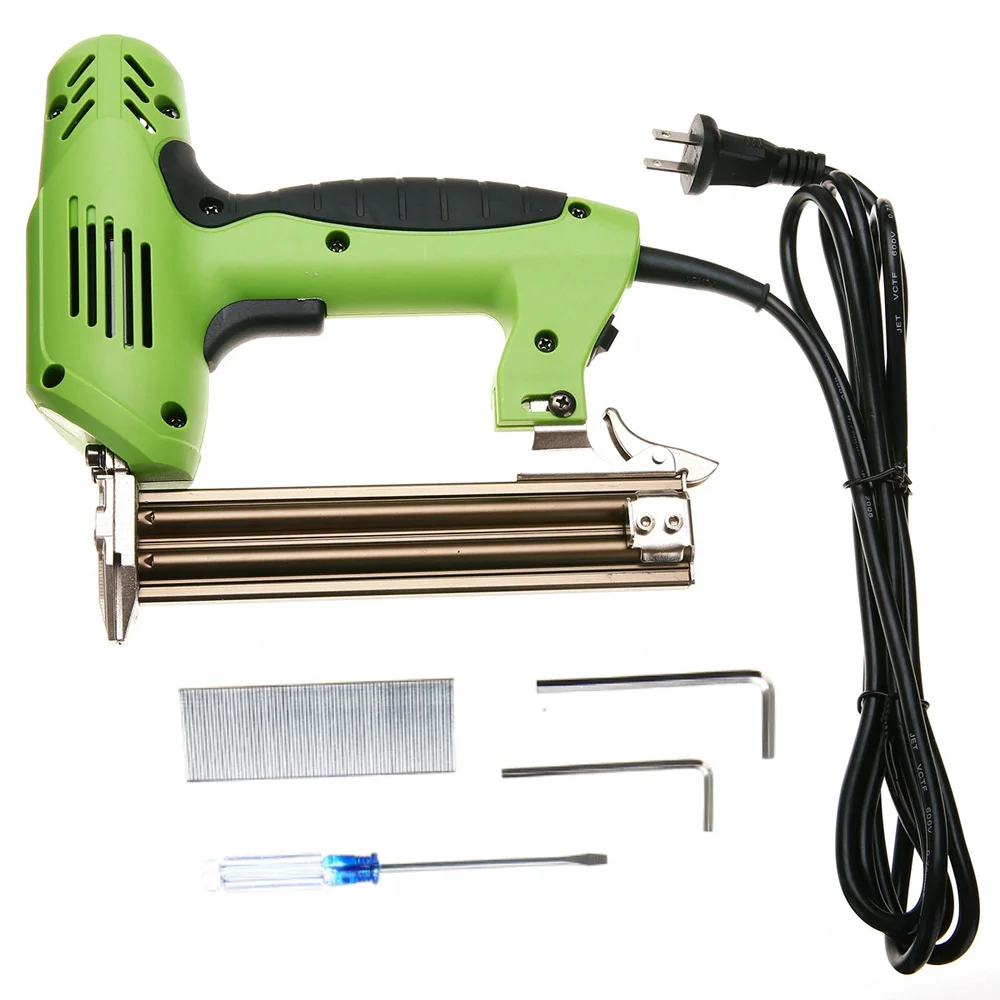 

220V 2000W Nailer Electric Staple Tool F30 Framing Straight Nail Heavy Duty Woodworking Tool 22*22*5cm Nailer + Accessories