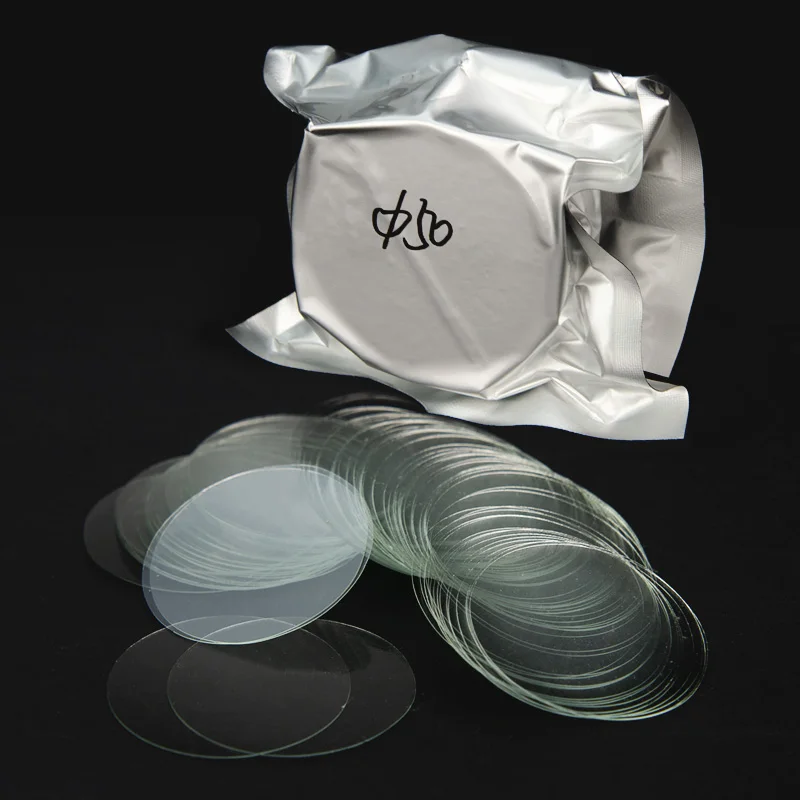 1 Box 100pcs 50mm Large Round Microscope Glass Slide Cover Slips Blank