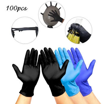 

100PCS Disposable Gloves Latex Dishwashing/Kitchen/Work/Rubber/Garden Gloves Universal For Left and Right Hand