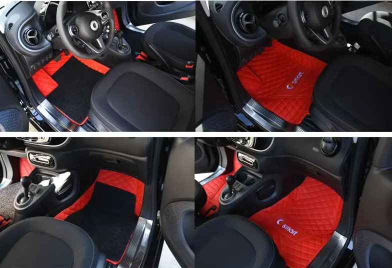 Автомобильный напольный коврик с педалью для Mercedes smart fortwo 453 451 автомобильный