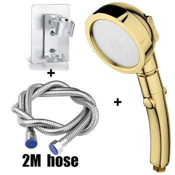 

360 degree rotating shower 3 mode adjustable water shower with bracket plating shower, bathroom shower set