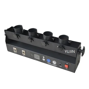 

4pcs/lot Stage effect confetti launcher 100w DMX 512 4 heads spray paper confetti cannon machine