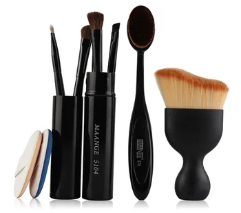 

7PCS/SET Makeup Brush Set with Air Cusion Puff Beauty Fashion Manicure Tools Portable Elegant Wooden Handle MAG5313