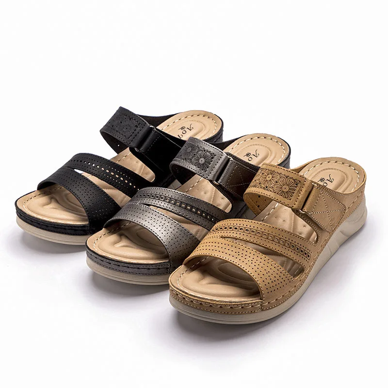 

2021 Women Shoes Sandals Female Increase Non-slip Sandal For Women Platform Shoes Ladies Outdoor Woman Walking Slippers