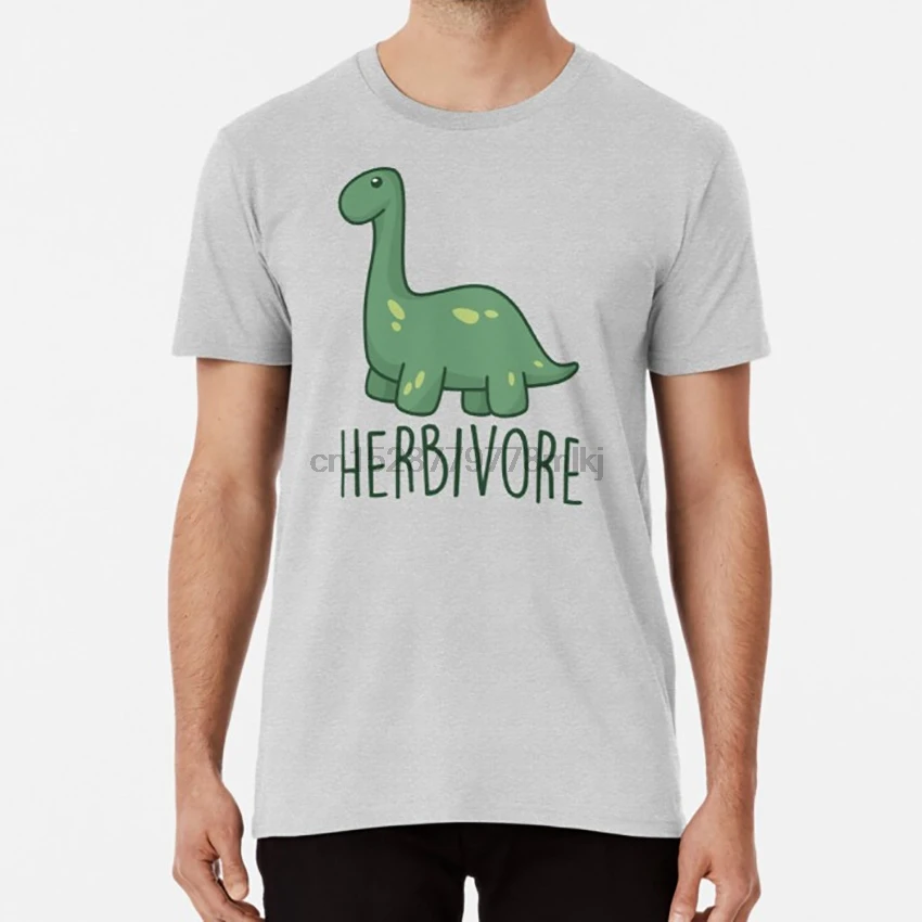 Herbivore T shirt cute vegetarian dinosaur strictly vegetarian