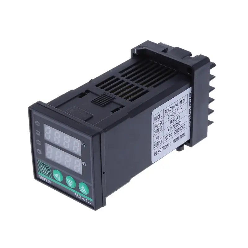 PID цифровой регулятор температуры REX-C100(м) от 0 до 400 Цельсия K Тип релейный выход