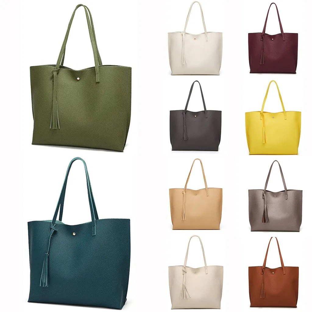 

MAIOUMY Handbags Women's Bag Solid Large Capacity Shoulder Tote Handbag Bags Solid Color Shopping Lady