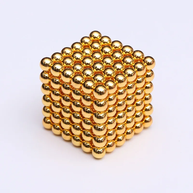 216 шт 3 мм магический магнит магнитные блоки шарики нео кубик-Сфера бусины строительные игрушки, пазлы - Цвет: Цвет: желтый